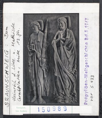 Vorschaubild Braunschweig: Dom, Heinrich der Löwe und Mathilde, Grabplatten, Mitte 13. Jh. Diasammlung